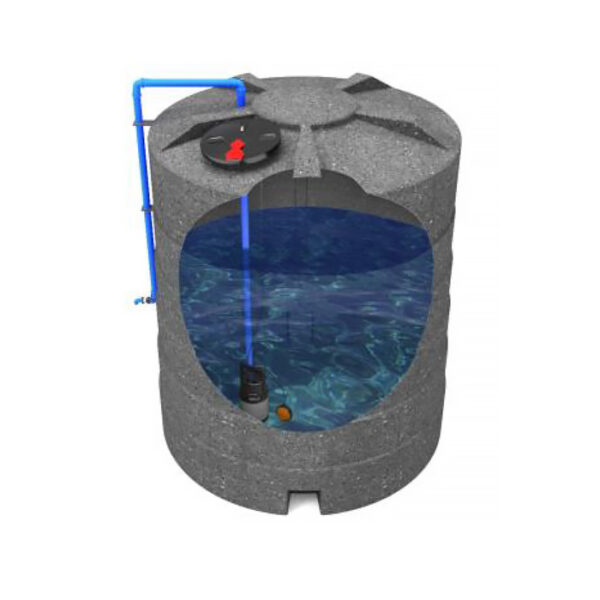 Oberirdischer Regenwassertank